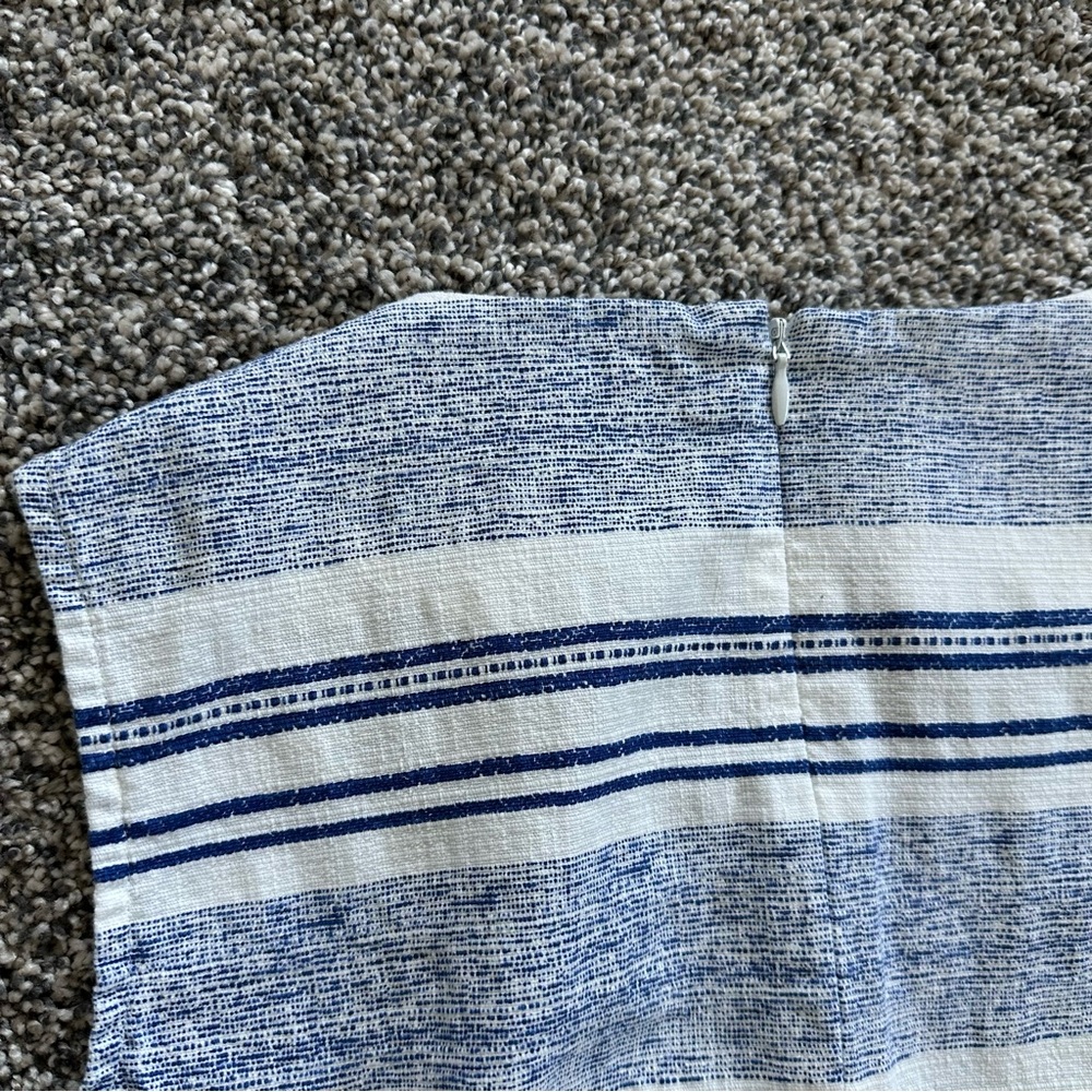 J. McLaughlin Tracy Blue and White Striped Sleeveless Dress Size Small 💙🤍 - Picture 10 of 11